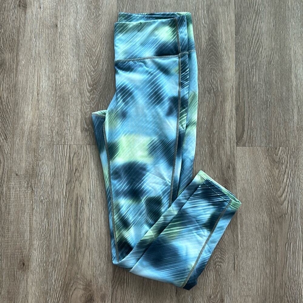 Athleta Green Alpine High Rise Chaturanga Tight Leggings Size Medium‎